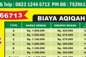 harga paket akikah bekasi
