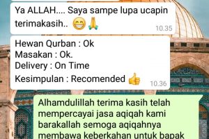 Jasa Aqiqah di Bekasi Utara Pengalaman
