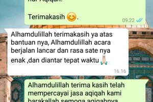 Layanan Jasa Aqiqah Kota Bekasi  Berpengalaman